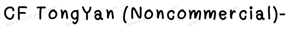 CF TongYan (Noncommercial)字体转换